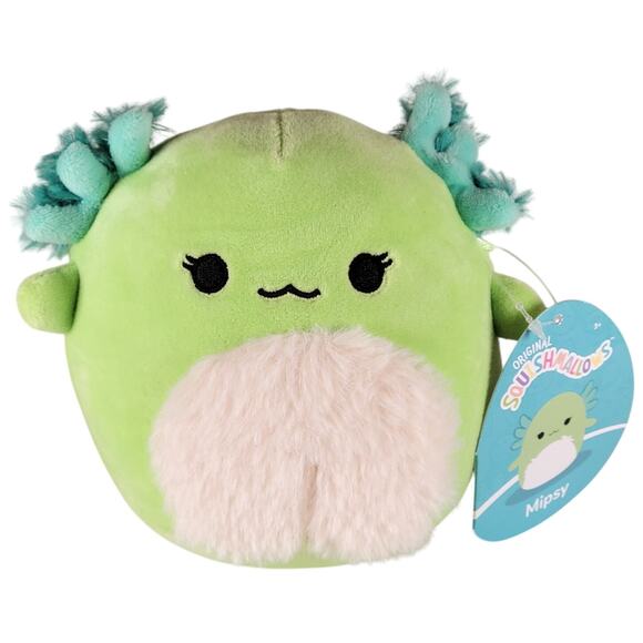 Squishmallows Mipsy Plush 5" Green With Fuzzy Belly 2023 Kellytoy Jazwares - Picture 1 of 13